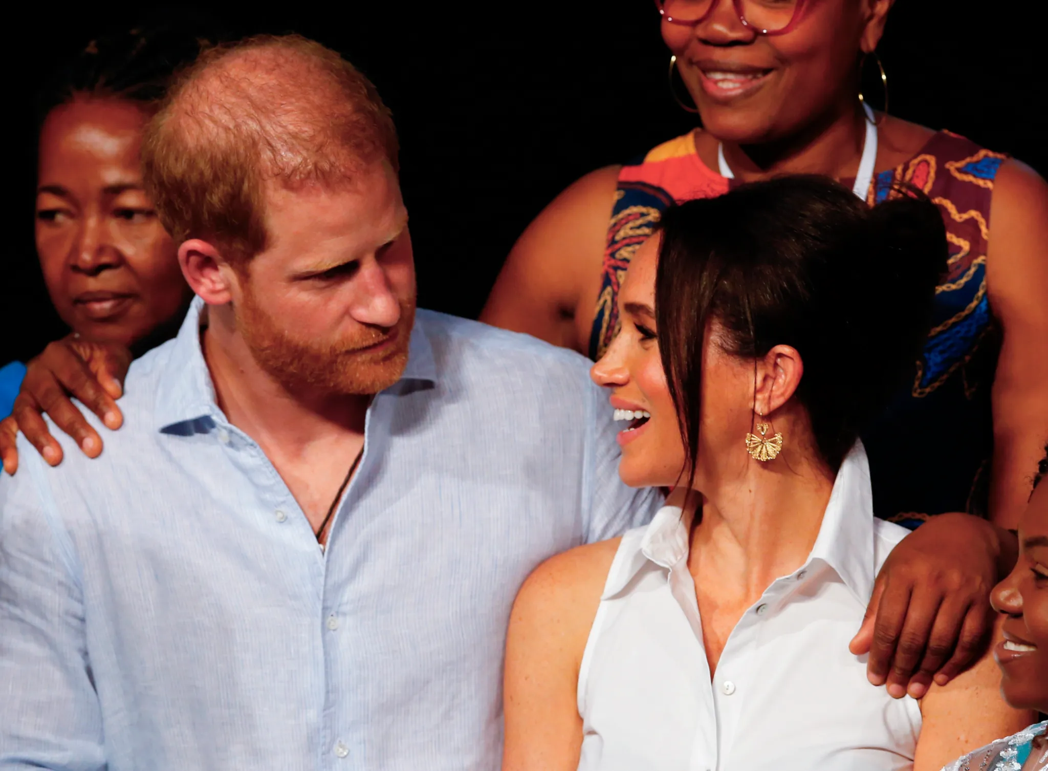 Harry y Meghan disfrutan de la marimba en el Festival Afro Petronio en Colombia