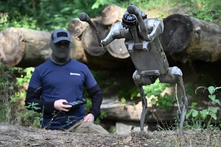 Perros robot ayudarán a soldados ucranianos en el frente