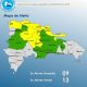 COE mantiene 9 provincias en amarilla y 13 en verde por lluvias este sábado