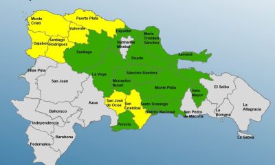 COE coloca 19 provincias y al Distrito Nacional bajo alerta por efectos de vaguada