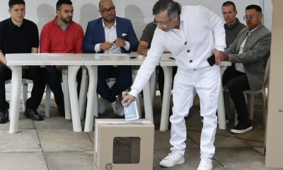 Petro vota en las elecciones en las que se escogerá a su sucesor para el periodo 2026-2030
