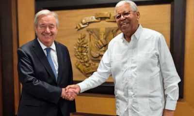 Secretario general de la ONU llega a RD y agradece respaldo dominicano a Haití