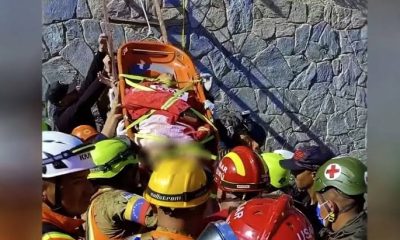 Rescatan con vida a mujer de 60 años tras permanecer 86 horas bajo los escombros en Caraballeda
