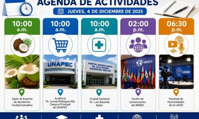 Agenda del día: miércoles 08 de julio de 2026
