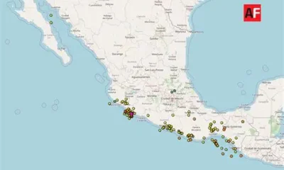 Un total de 137 réplicas tras terremoto de magnitud 7,4 en México sin víctimas ni daños