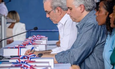 Distrito Educativo 14-04 de Samaná recibe visita del presidente Abinader y del ministro De Camps