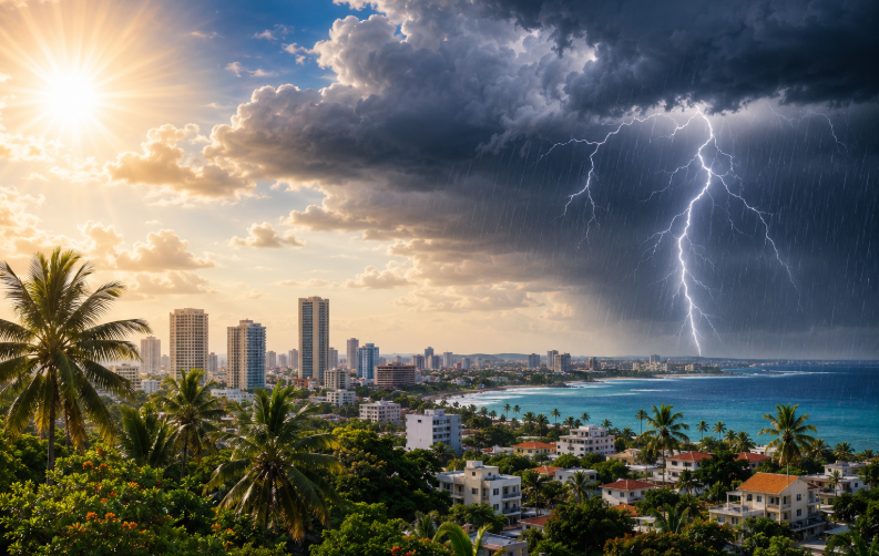 Miércoles caluroso y con aguaceros: estas provincias tendrán lluvias y tronadas