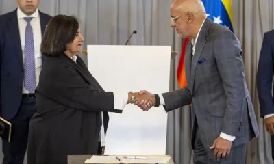 Delcy Rodríguez celebra el “primer paso” en el diálogo entre el chavismo y la oposición